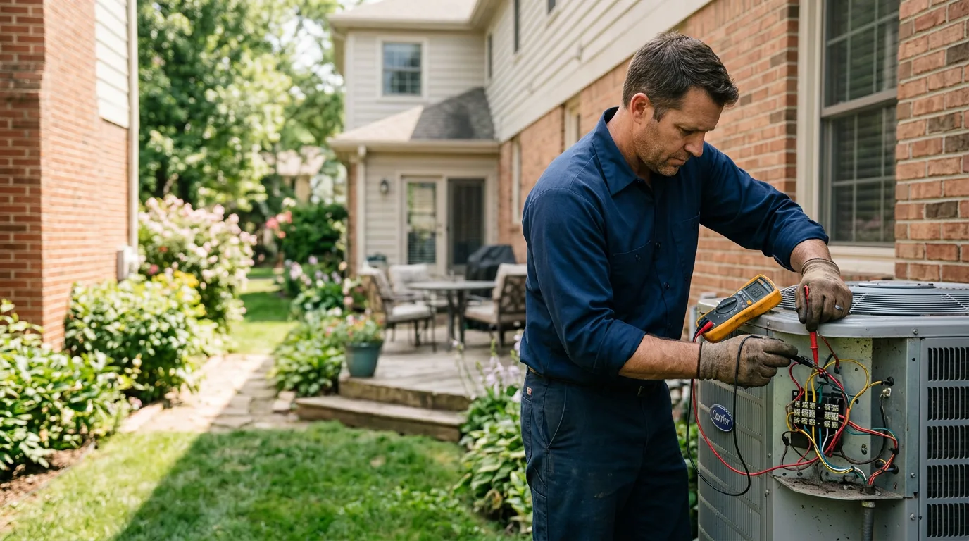 HVAC technician working near Mount Saint Joseph, OH